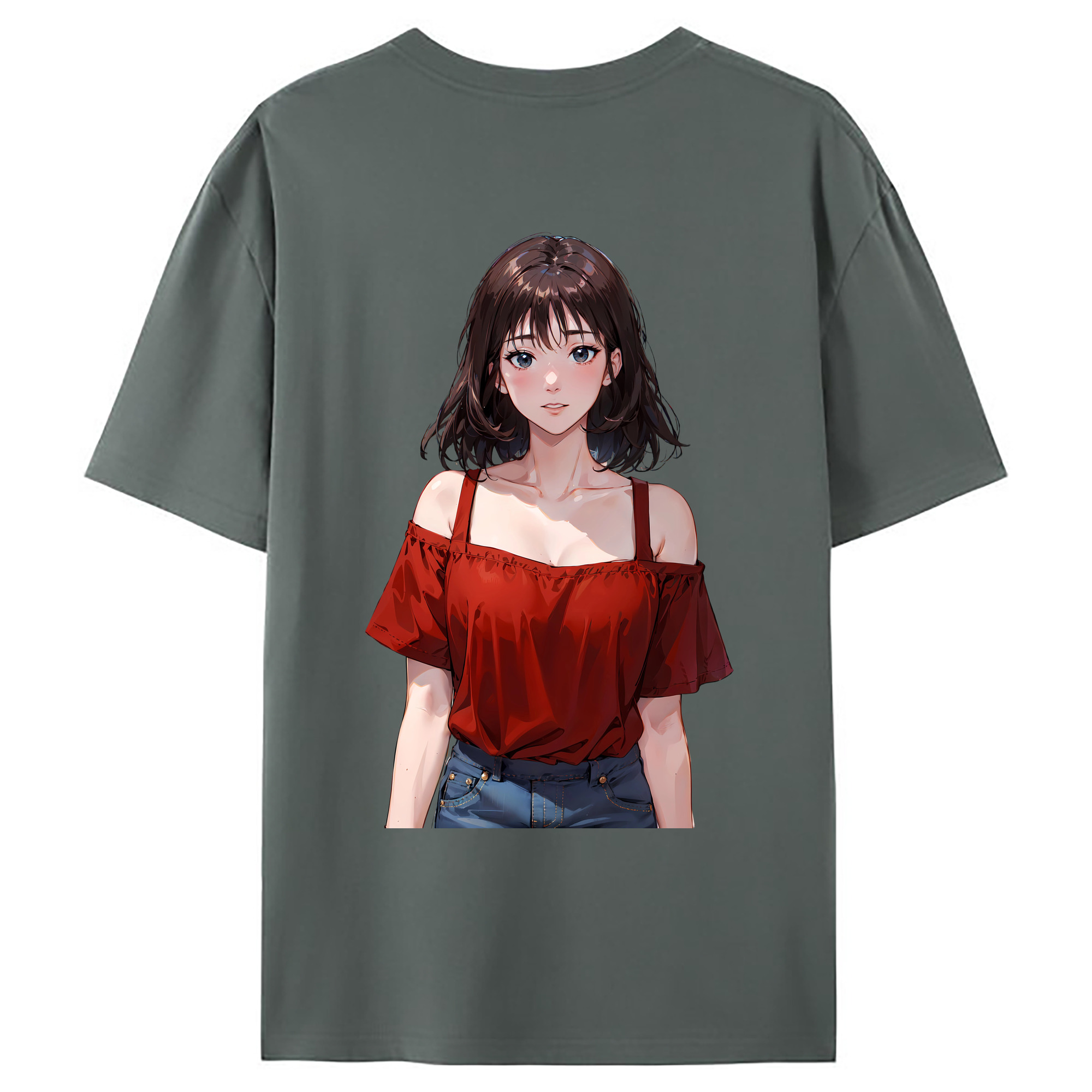 （画像用） SLAM DUNK／スラムダンク 綿100％ メンズ半袖Tシャツ（バックプリント） 通気性